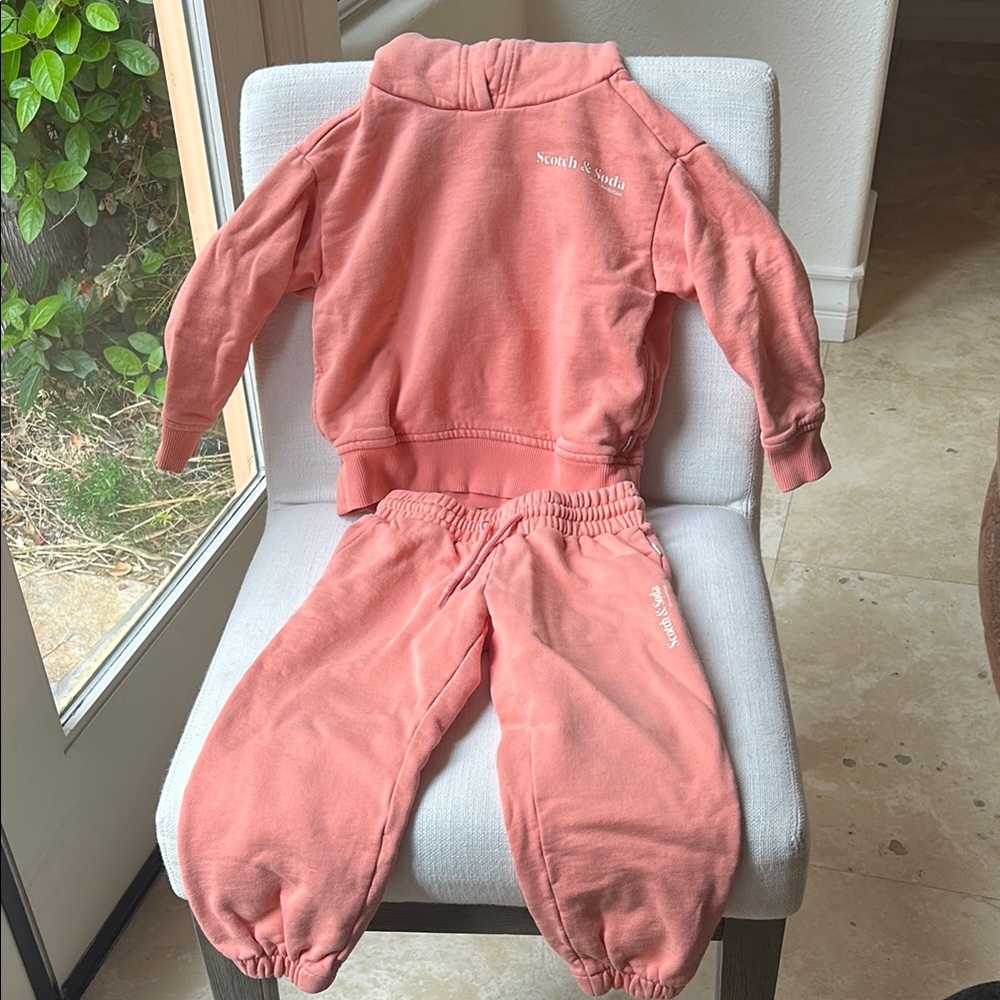 Scotch & Soda Pink Matching Jogger Set